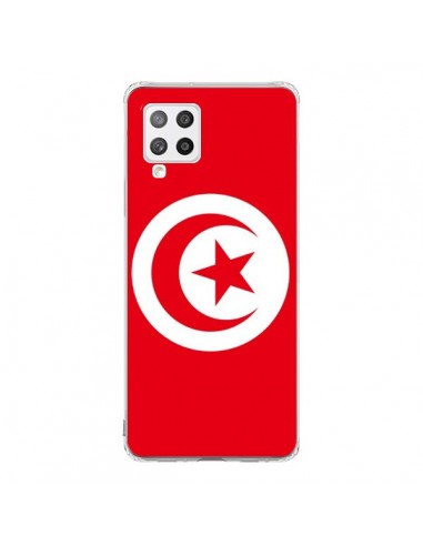 Coque Samsung A42 Drapeau Tunisie Tunisien - Laetitia