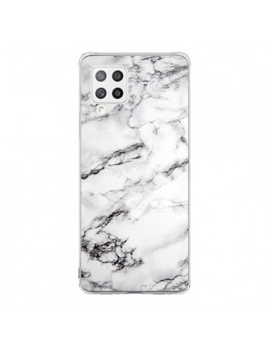 Coque Samsung A42 Marbre Marble Blanc White - Laetitia