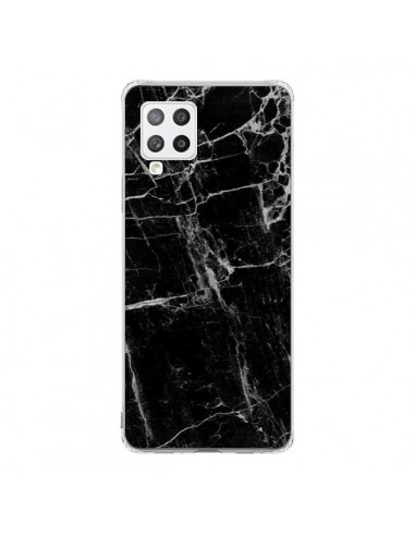 Coque Samsung A42 Marbre Marble Noir Black - Laetitia