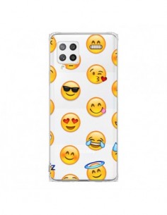 Coque Samsung A42 Smiley Emoticone Emoji Transparente -...