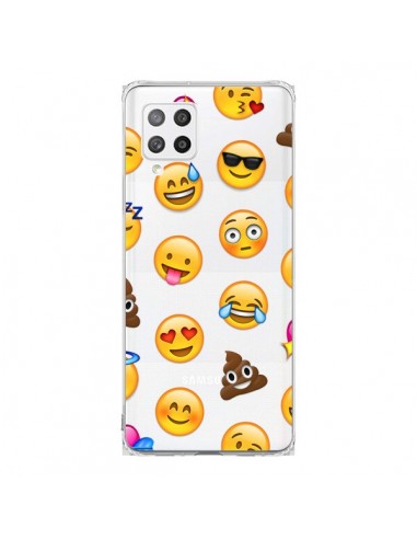 Coque Samsung A42 Emoticone Emoji Transparente - Laetitia