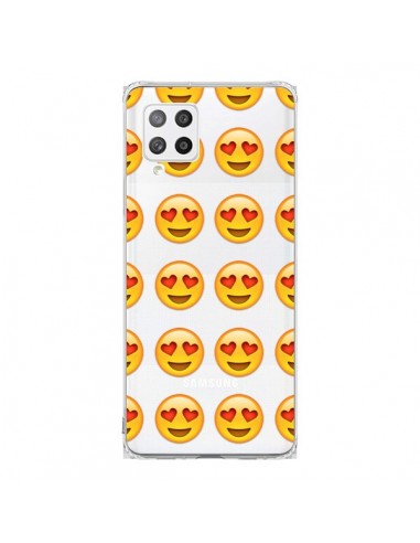 Coque Samsung A42 Love Amoureux Smiley Emoticone Emoji Transparente - Laetitia