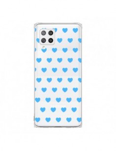 Coque Samsung A42 Coeur Heart Love Amour Bleu...