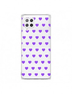 Coque Samsung A42 Coeur Heart Love Amour Violet...