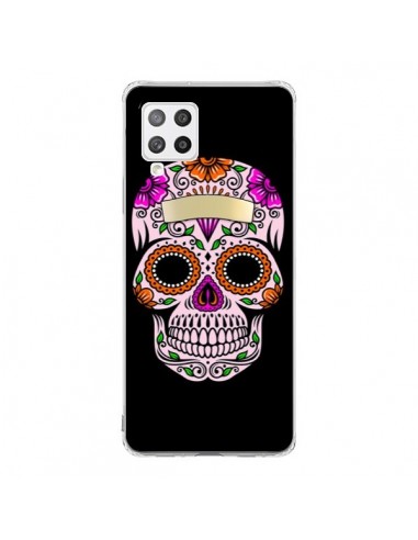 Coque Samsung A42 Tête de Mort Mexicaine Multicolore - Laetitia