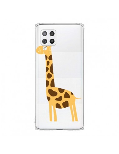 Coque Samsung A42 Girafe Giraffe Animal Savane Transparente - Petit Griffin