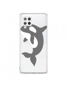 Coque Samsung A42 Orque Orca Ocean Transparente - Petit...