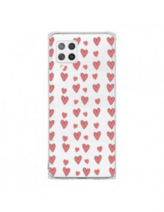 Coque Samsung A42 Coeurs Heart Love Amour Rouge...