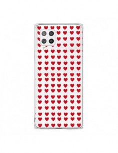 Coque Samsung A42 Coeurs Heart Love Amour Red...