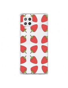 Coque Samsung A42 Fraise Fruit Strawberry Transparente -...