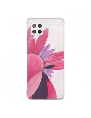 Coque Samsung A42 Flowers Fleurs Roses - Lassana