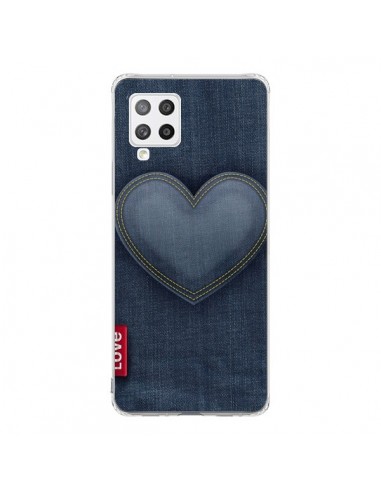 Coque Samsung A42 Love Coeur en Jean - Lassana