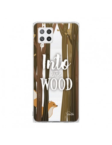 Coque Samsung A42 Into The Wild Renard Bois Transparente - Lolo Santo