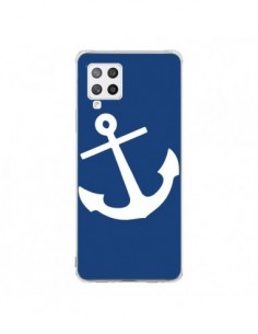 Coque Samsung A42 Ancre Navire Navy Blue Anchor - Mary...