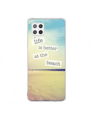 Coque Samsung A42 Life is better at the beach Ete Summer Plage - Mary Nesrala