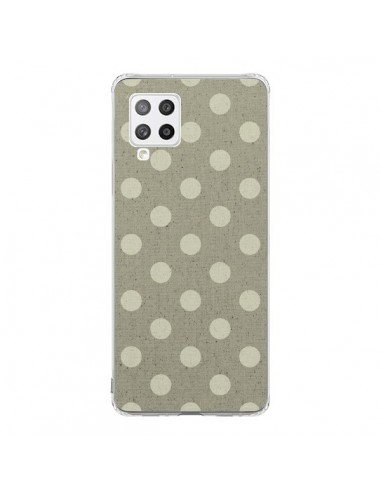 Coque Samsung A42 Pois Polka Camel - Mary Nesrala