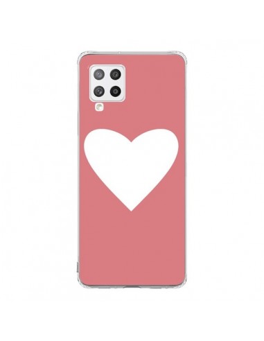 Coque Samsung A42 Coeur Corail - Mary Nesrala