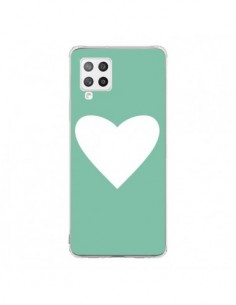 Coque Samsung A42 Coeur Mint Vert - Mary Nesrala