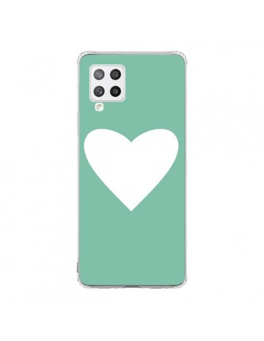 Coque Samsung A42 Coeur Mint Vert - Mary Nesrala