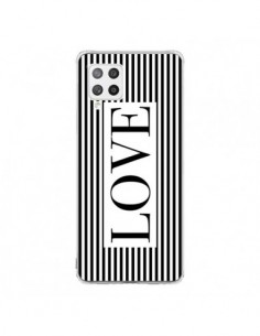 Coque Samsung A42 Love Noir et Blanc - Mary Nesrala