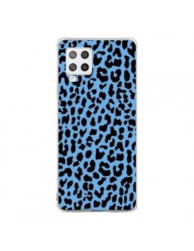 Coque Samsung A42 Leopard Bleu Neon - Mary Nesrala