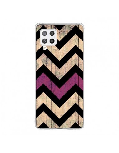 Coque Samsung A42 Chevron Vintage Bois Wood - Mary Nesrala