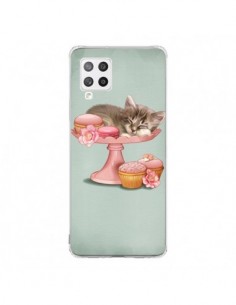 Coque Samsung A42 Chaton Chat Kitten Cookies Cupcake -...