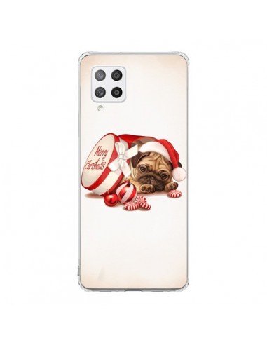 Coque Samsung A42 Chien Dog Pere Noel Christmas Boite - Maryline Cazenave