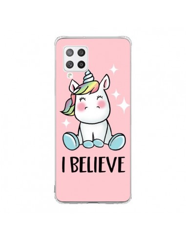 Coque Samsung A42 Licorne I Believe - Maryline Cazenave