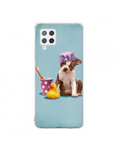 Coque Samsung A42 Chien Dog Canard Fille - Maryline Cazenave