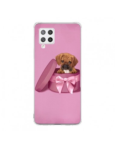 Coque Samsung A42 Chien Dog Boite Noeud Triste - Maryline Cazenave