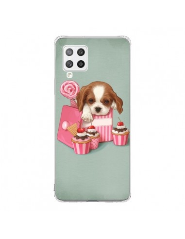 Coque Samsung A42 Chien Dog Cupcake Gateau Boite - Maryline Cazenave