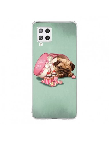 Coque Samsung A42 Chien Dog Cupcakes Gateau Bonbon Boite - Maryline Cazenave