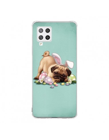 Coque Samsung A42 Chien Dog Rabbit Lapin Pâques Easter - Maryline Cazenave