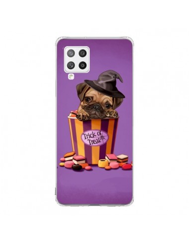 Coque Samsung A42 Chien Dog Halloween Sorciere Bonbon - Maryline Cazenave