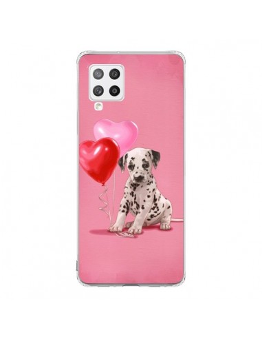 Coque Samsung A42 Chien Dog Dalmatien Ballon Coeur - Maryline Cazenave