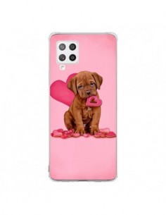 Coque Samsung A42 Chien Dog Gateau Coeur Love - Maryline...