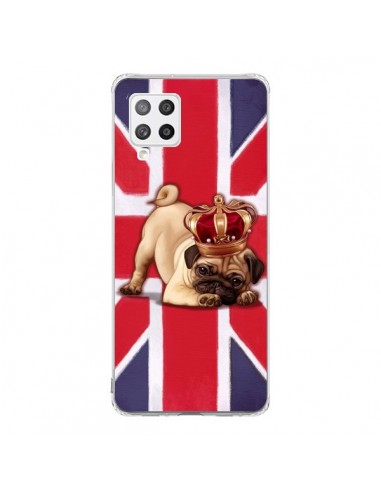 Coque Samsung A42 Chien Dog Anglais UK British Queen King Roi Reine - Maryline Cazenave