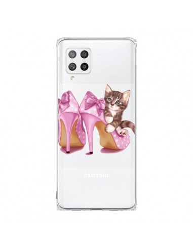 Coque Samsung A42 Chaton Chat Kitten Chaussures Shoes Transparente - Maryline Cazenave