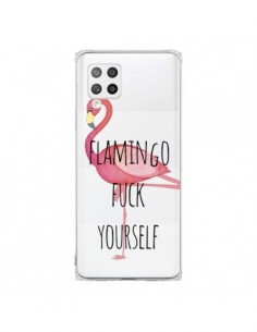 Coque Samsung A42 Flamingo Fuck Transparente - Maryline...