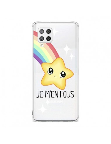 Coque Samsung A42 Etoile Je M'en Fous Transparente - Maryline Cazenave