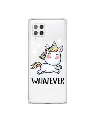 Coque Samsung A42 Licorne Whatever Transparente - Maryline Cazenave