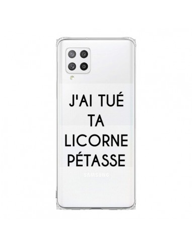 Coque Samsung A42 Tué Licorne Pétasse Transparente - Maryline Cazenave