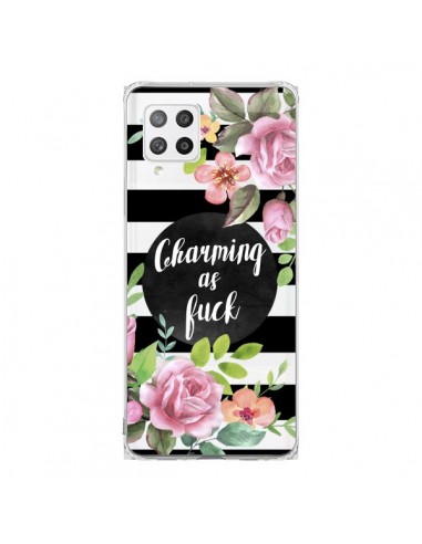 Coque Samsung A42 Charming as Fuck Fleurs Transparente - Maryline Cazenave