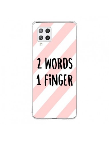 Coque Samsung A42 2 Words 1 Finger - Maryline Cazenave