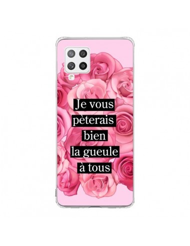 Coque Samsung A42 Je vous pèterais Fleurs - Maryline Cazenave