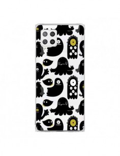Coque Samsung A42 Monsters Monstres Pattern Transparente...