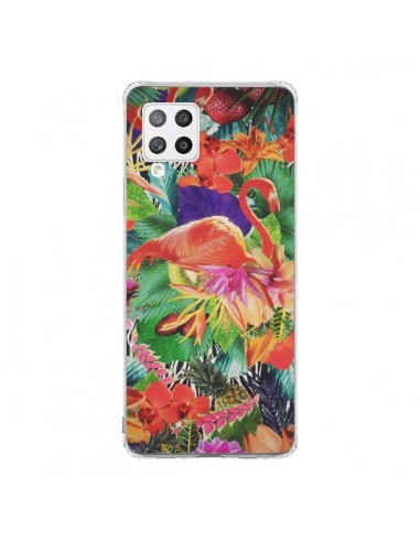 Coque Samsung A42 Tropical Flamant Rose - Monica Martinez