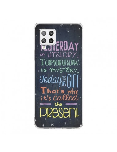 Coque Samsung A42 Today is a gift Cadeau - Maximilian San