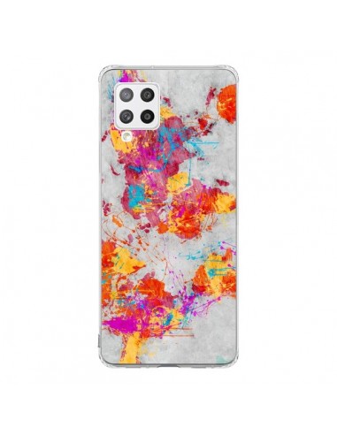 Coque Samsung A42 Terre Map Monde Mother Earth Crying - Maximilian San